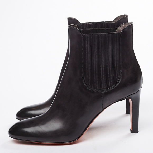 Santoni Shoes - ❌ NWT Santoni French Cut Black Leather Boot